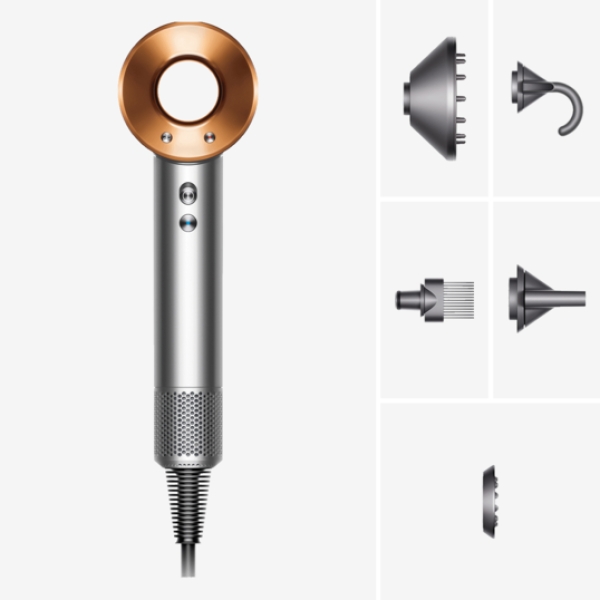 Фен Dyson HD07 Supersonic™, Nickel/Copper "Уцінка" Фен Dyson HD07 Supersonic™, Nickel/Copper "Уцінка"