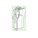 Сушарка для рук Dualflow Plus M14AB Сушарка для рук Dualflow Plus M14AB