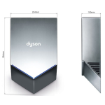 Сушарка для рук Dyson Airblade V Quiet HU02 (nikel)
